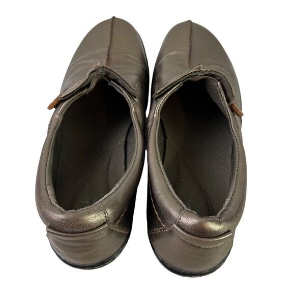 Clarks Collection Womens Un Loop Bronze Leather Loafers Flats Casual Shoes 9.5 N - Picture 10 of 16